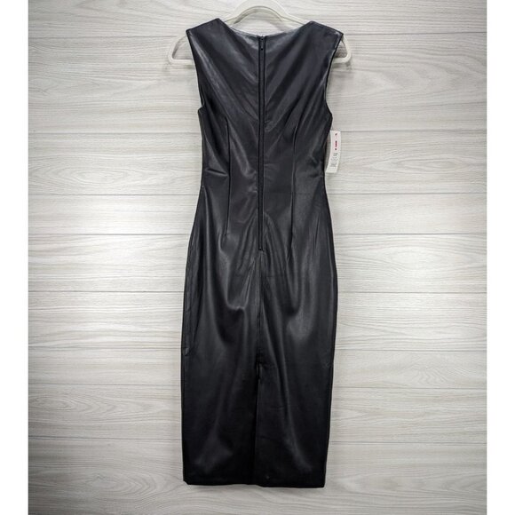 NEW Bardot | Jolie Vegan Leather Midi Dress - Picture 8 of 9